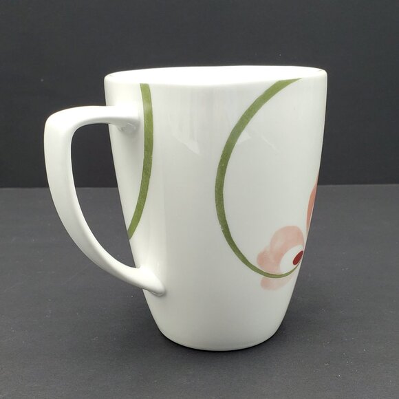 Corelle Pretty Pink Mugs Corning Pink Flower Porcelain Mugs - Picture 7 of 8